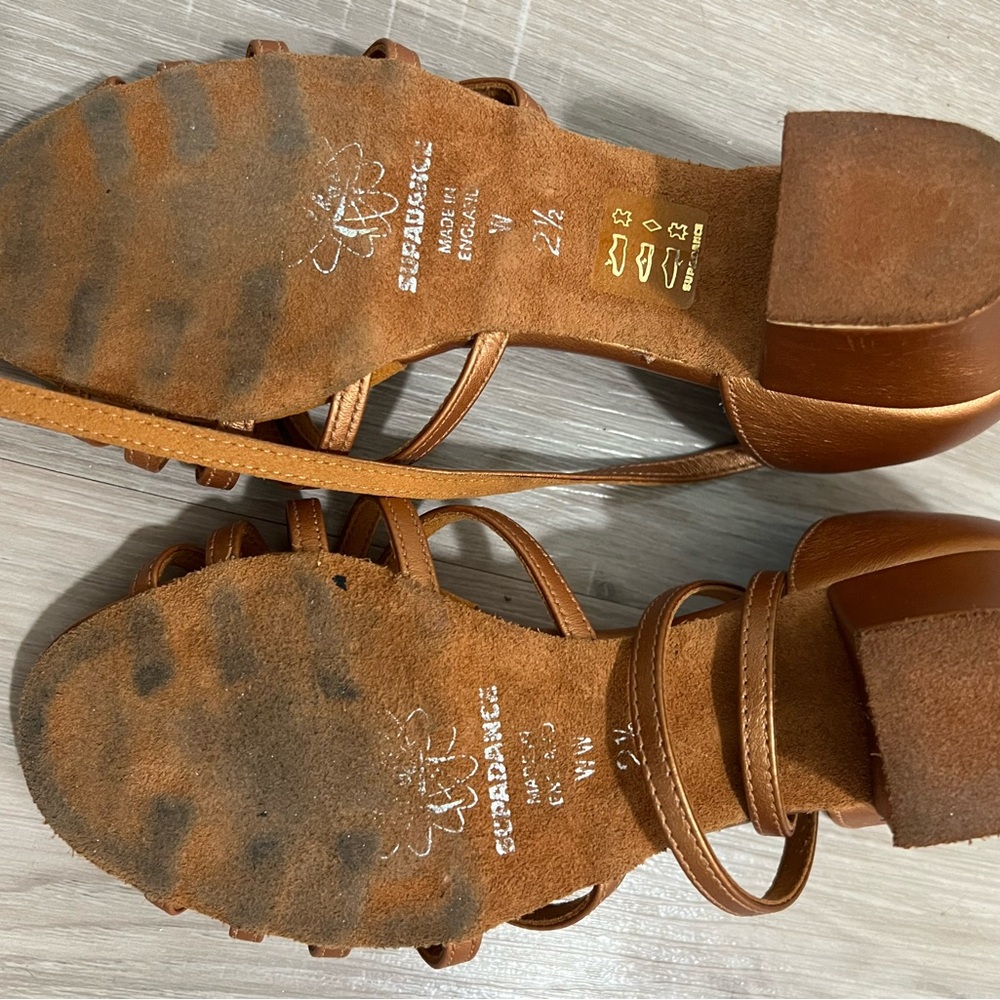 Supadance Ballroom Practice Shoes Sandals Size 5 wide - Picture 3 of 10